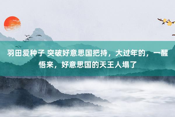 羽田爱种子 突破好意思国把持，大过年的，一醒悟来，好意思国的天王人塌了