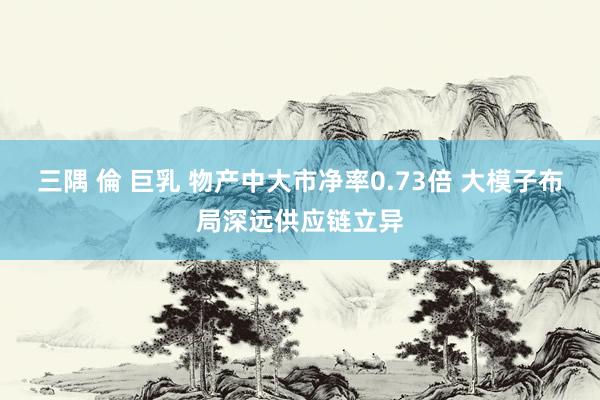 三隅 倫 巨乳 物产中大市净率0.73倍 大模子布局深远供应链立异